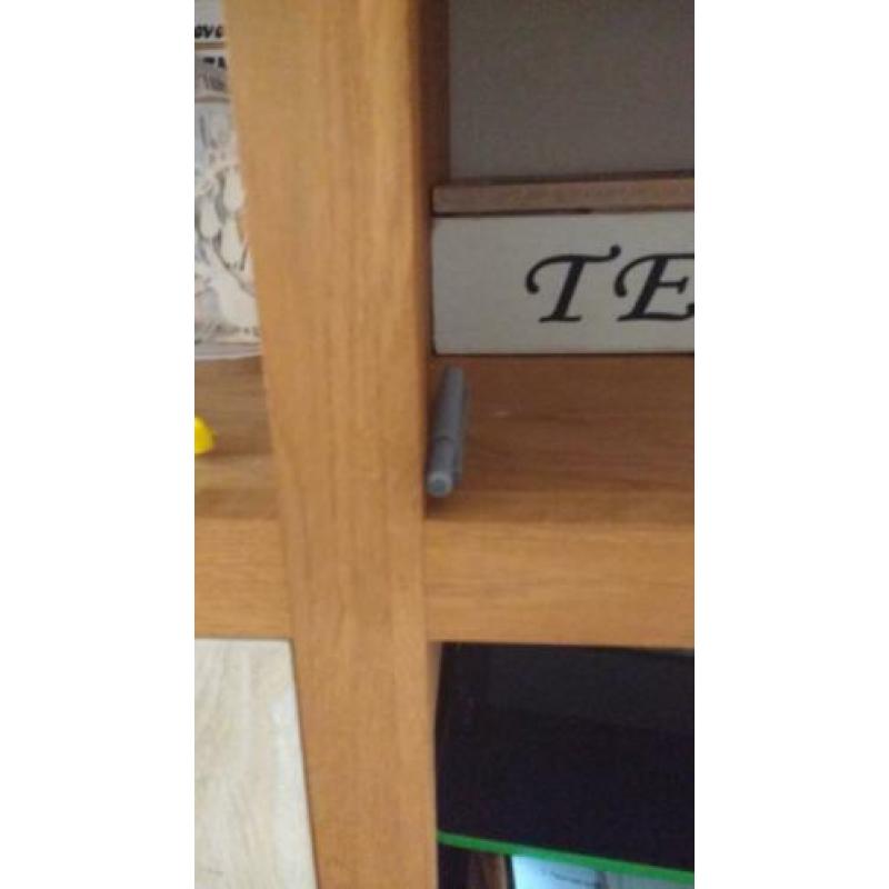 Moderne eiken kast/vitrine