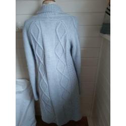 Lichtblauw lang vest Kyra&Co xl