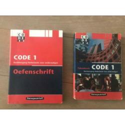 Code 1 takenboek & oefenschrift