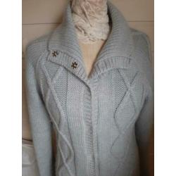 Lichtblauw lang vest Kyra&Co xl