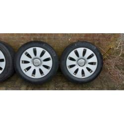Mooie Audi A4 A6 velgen 16 inch 5×112 Continental 205 55 16