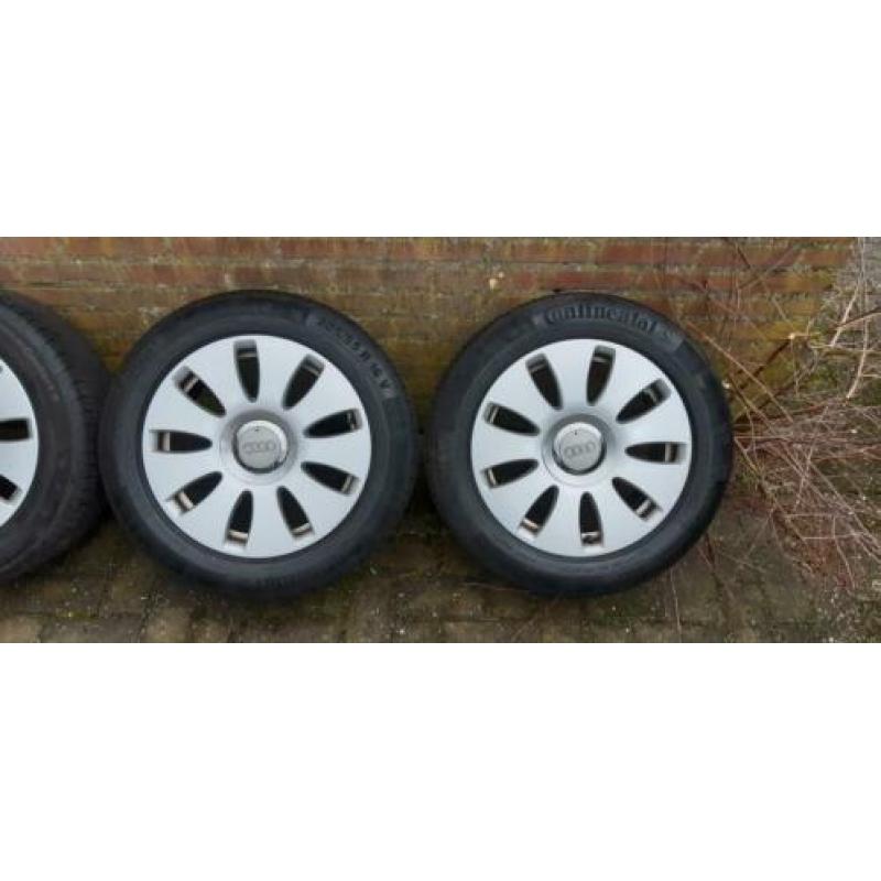 Mooie Audi A4 A6 velgen 16 inch 5×112 Continental 205 55 16