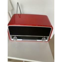 Philips ORT7500 retro radio met bluetooth en DAB rood