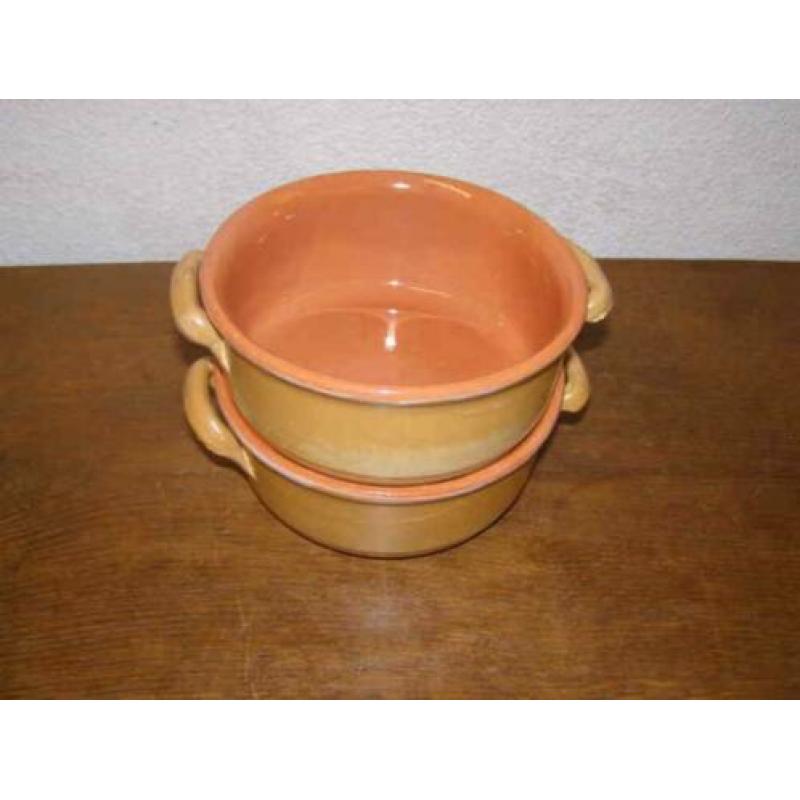 Twee Caqulon schalen (A19 2485)