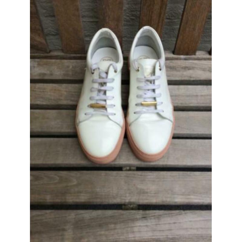 witte lederen sneakers van M25 maat 41 nieuwstaat sneakers