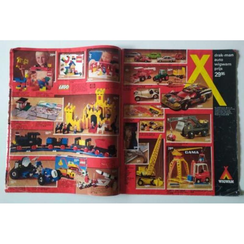 Zeldzame 1979 WigWam speelgoed folder Playmobil Drak-Man