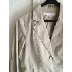 Geisha jeans jasje katoen colbert blazer beige zand / m - l