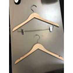 Partij hoge kwaliteit hangers/broekhangers met antislip rand