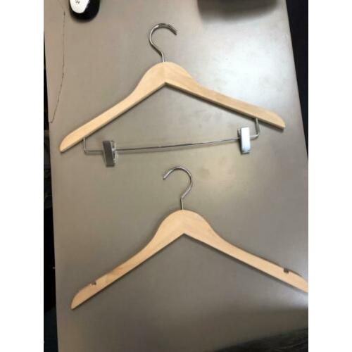 Partij hoge kwaliteit hangers/broekhangers met antislip rand