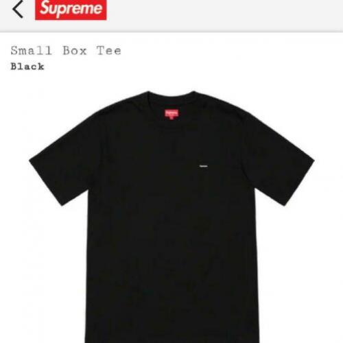 Supreme small box logo tshirt black maat M