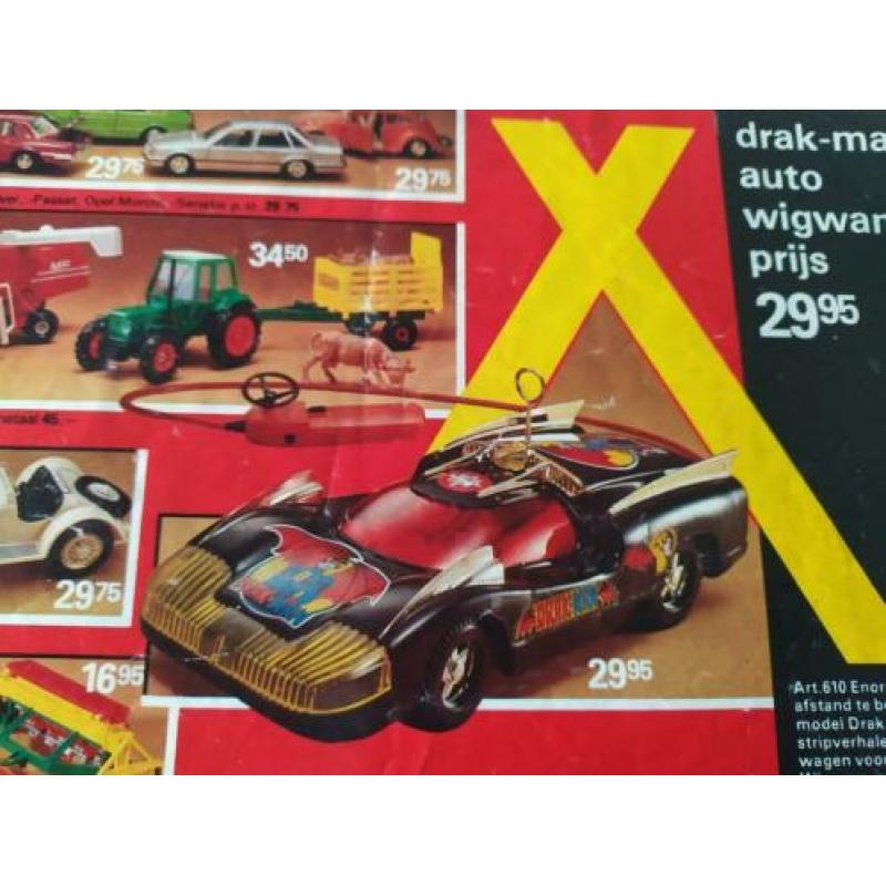 Zeldzame 1979 WigWam speelgoed folder Playmobil Drak-Man