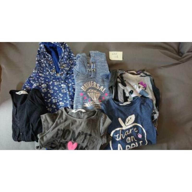Maat 110-116 h&m en Hema.