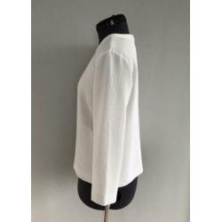 VANILIA top in wafelstructuur, offwhite, maat 38