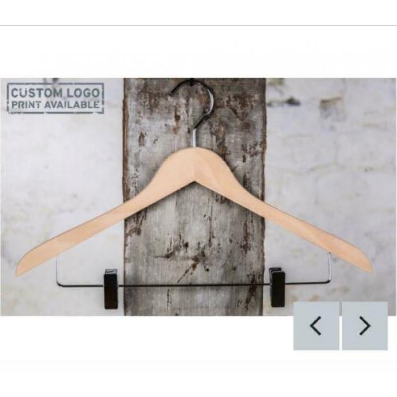 Partij hoge kwaliteit hangers/broekhangers met antislip rand