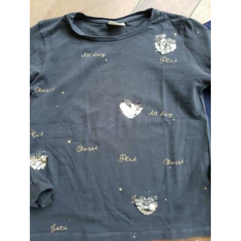 3 longsleeves mt 122 van Zara en Tom Tailor