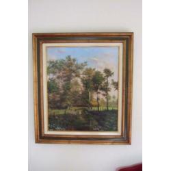 Schilderij van W Brekers 50 x 60 cm