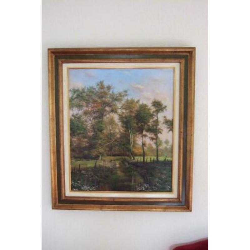 Schilderij van W Brekers 50 x 60 cm