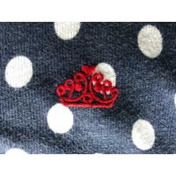 Leuk blauw-wit polkadot vestje van Fornarina maat M.