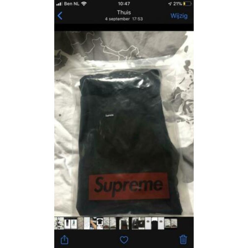 Supreme small box logo tshirt black maat M