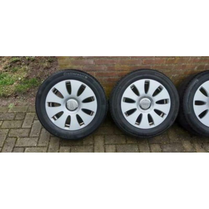 Mooie Audi A4 A6 velgen 16 inch 5×112 Continental 205 55 16