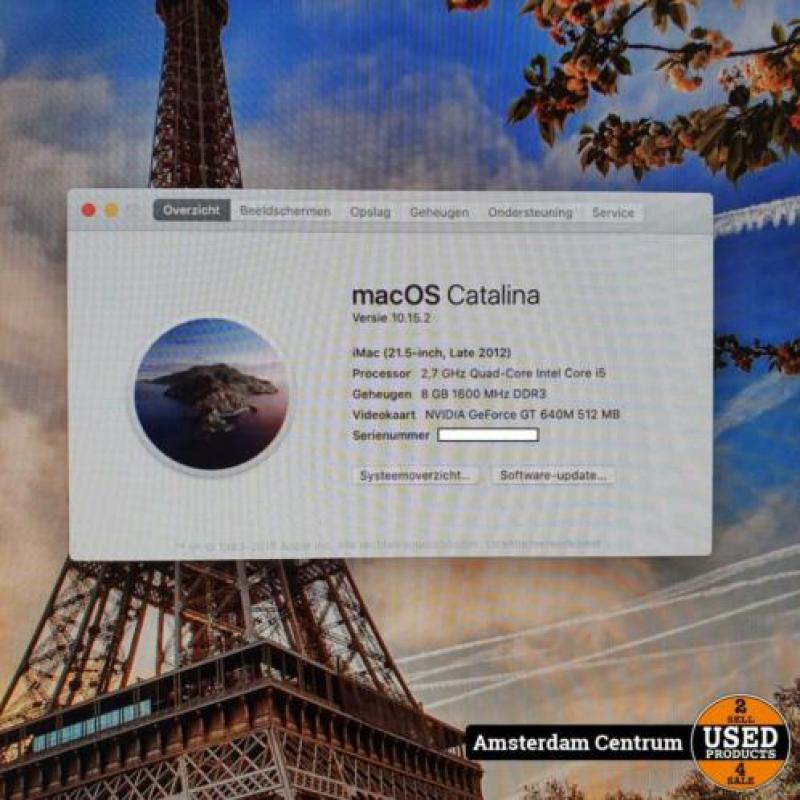 iMac Late 2012 21.5 Retina i5 8GB RAM 1TB HDD | Nette staat