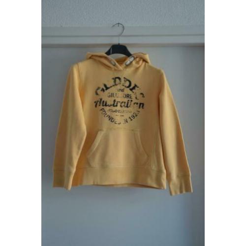 Sportieve hooded zachtoranje sweater van Geddes and Gillmore
