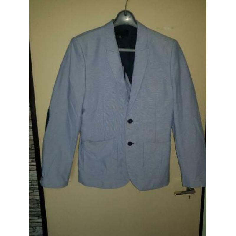 Z.G.A.N. Colbert /blazer van H&M maat M/L 50 Licht blauw