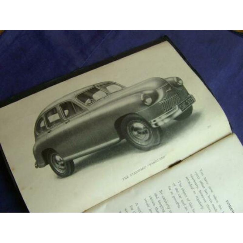 STANDARD Vanguard instructieboekje 1947, oldtimer