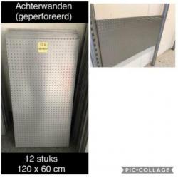 Magazijn stelling, legbord stelling, wandstelling.