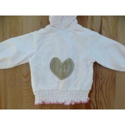 Wit/roze vestje Lief! maat 56