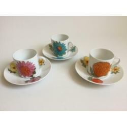Retro Set van 3 Lorenz Hutschenreuther kop en schotels