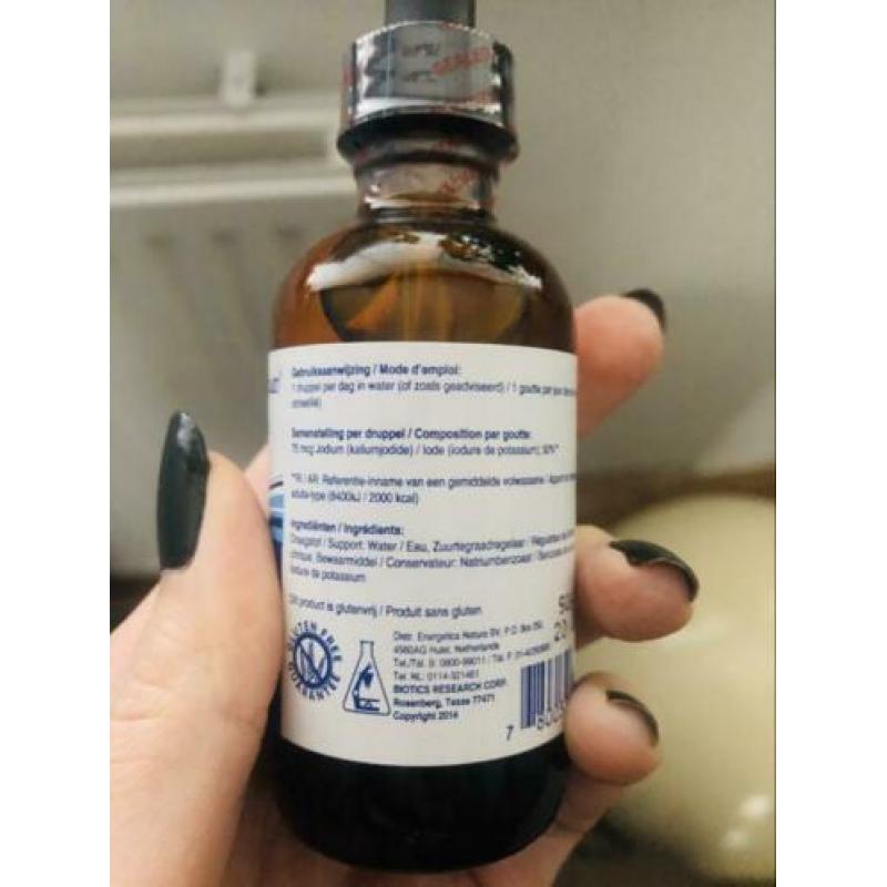 Nieuw (geseald) flesje vloeibare jodium Biotics