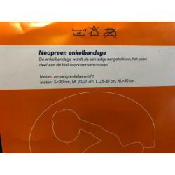 Nieuw Neopreen enkelband bandage Secutex maat Small blauw