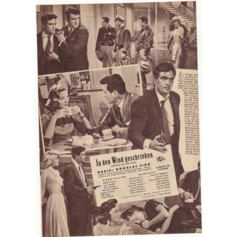 Filmprogramma: "Written on the Wind", Rock Hudson & L Bacall