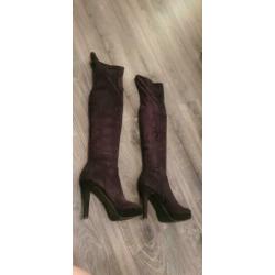 Over-knee laarzen zwart maat 37