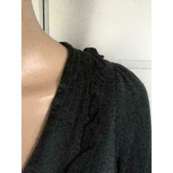 D20 InWear maat XS=34 donker-grijs jurkje jurk