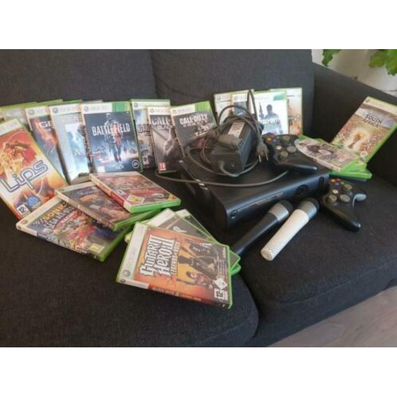XB BOX 360 ELITE met heel veel spellen