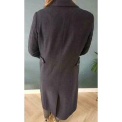 Donkerblauwe scotch en soda mantel maat S