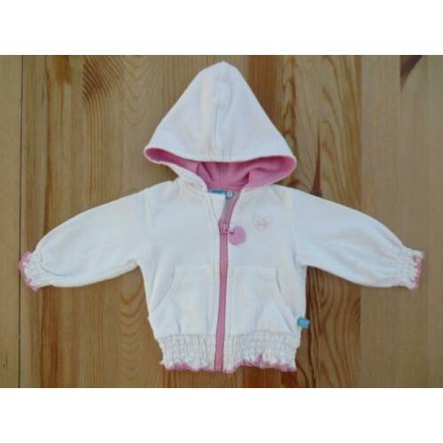 Wit/roze vestje Lief! maat 56