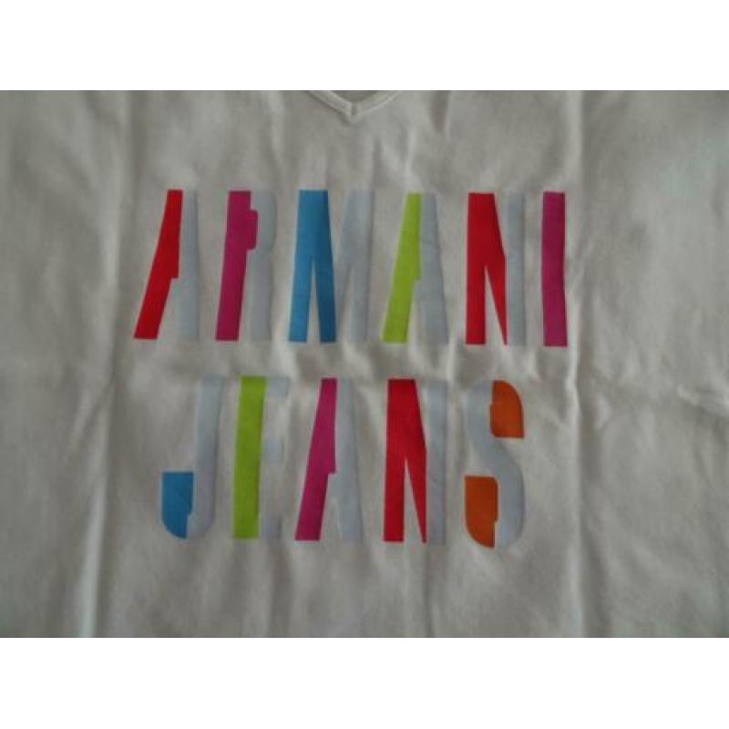 ARMANI wit shirt met de tekst Armani Jeans