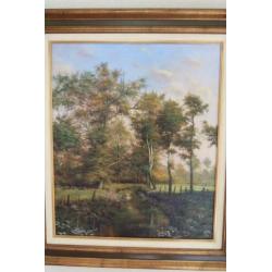 Schilderij van W Brekers 50 x 60 cm