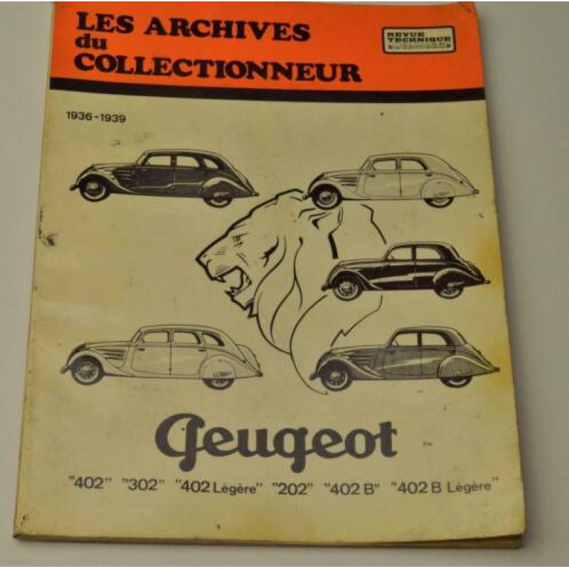 Peugeot 402 302 202 werkplaatshandboek naslagwerk