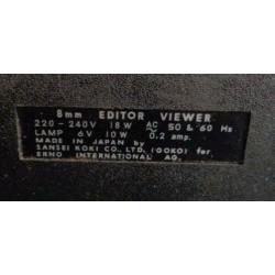 ERNO E-600 SUPER 8 projector 8mm editor film viewer kijker m