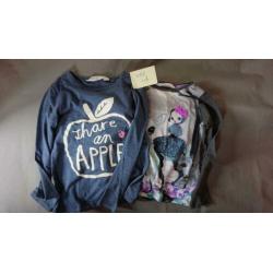 Maat 110-116 h&m en Hema.