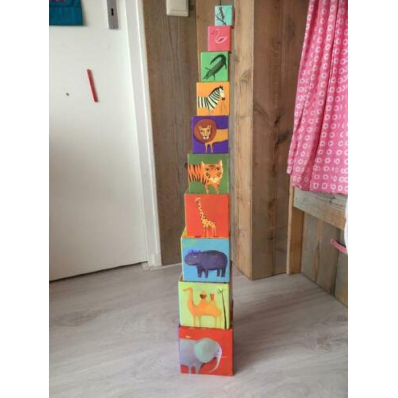 Prachtige blokkentoren van djeco