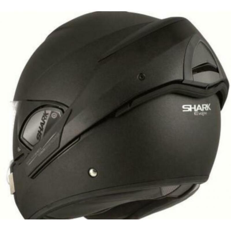 Shark evo 3 mat zwart systeem helm