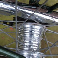Vintage Gazelle kwikstep , groen +verlichting + terugtraprem