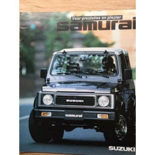 Autofolder/Brochure Suzuki Samurai 1988 16 pagina's