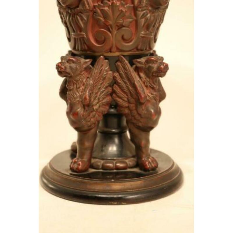 19e eeuwse terracotta vaas