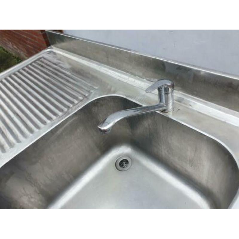 rvs spoelbak, spoeltafel,,horeca, slagerij